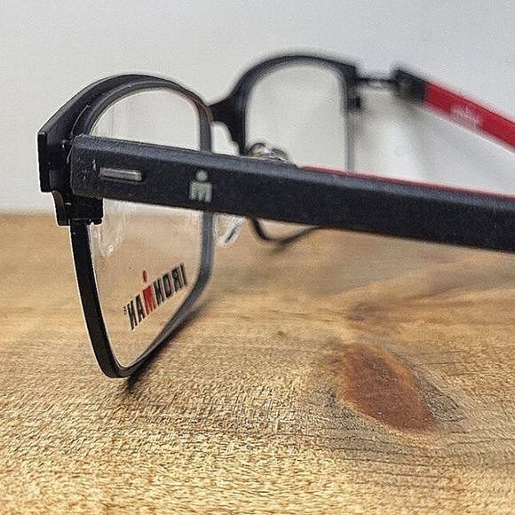 NEW ANTI-CORROSIVE Ironman Eyeglass Frame, Rx'able, red black full rim 55-17-140 - Picture 6 of 6